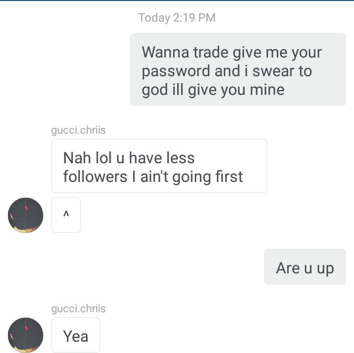 FendiFrank's tweet photo. Lmao he blocked me because i got my account back when he scammed me while trading accounts https://t.co/LWtpUB5QLs