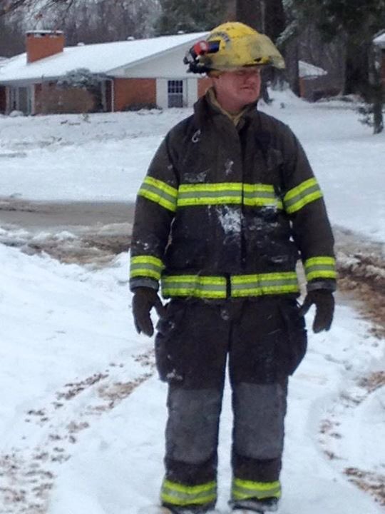 HalifaxFire50's tweet photo. HFD FF John T. Williams tried making a snowman but got hit with snowballs. https://t.co/gQVwSegNEJ