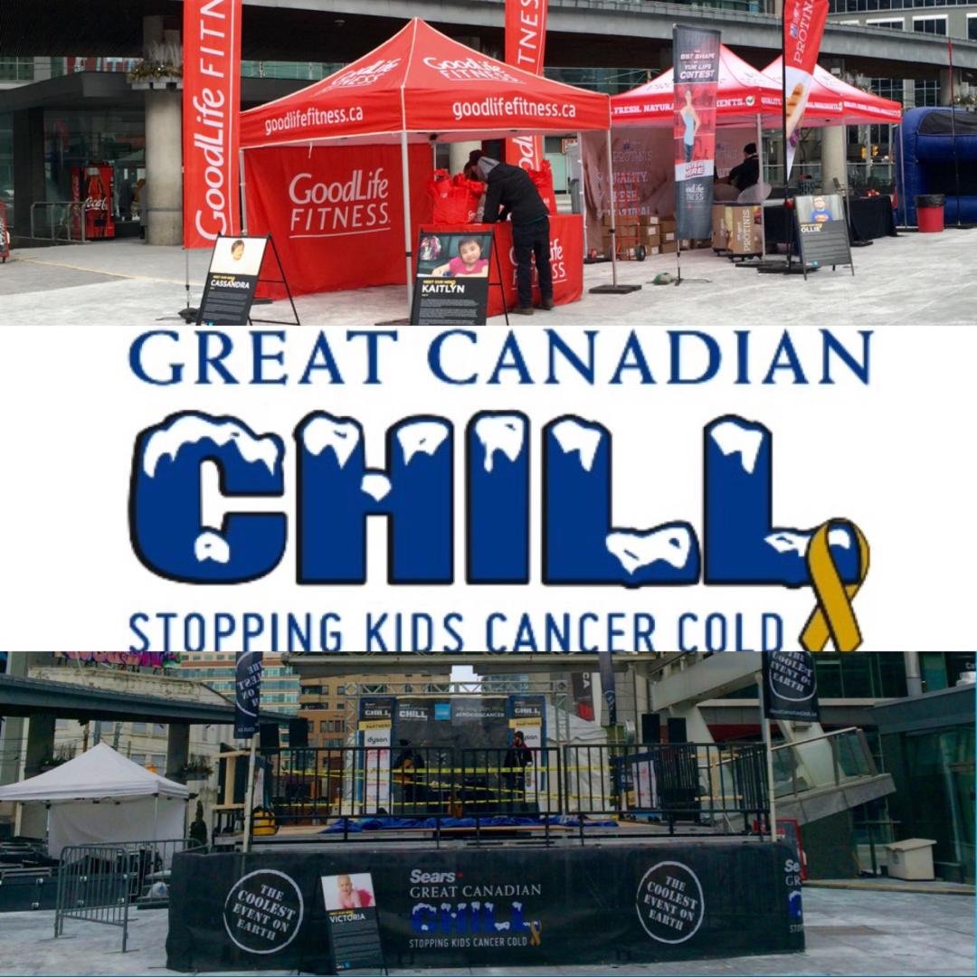 Come visit the <a href="/GoodLifeFitness/">GoodLife Fitness</a> booth at the <a href="/GrtCdnChill/">Sears Grt CDN Chill</a>. We're helping to #StopKidsCancerCold!