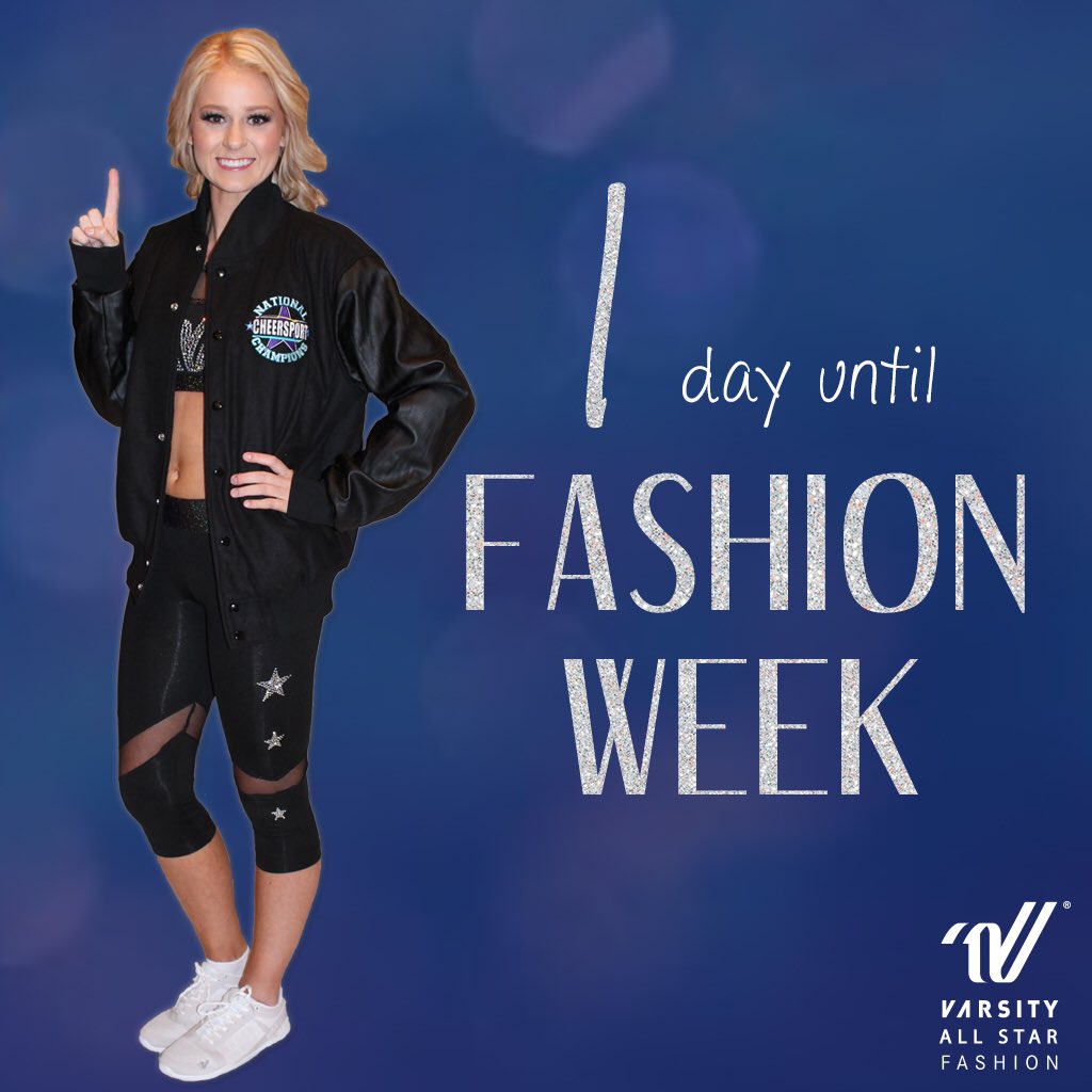 #CHEERSPORT2016 jackets are being awarded 🏆

Fashion Week starts tomorrow 📸

Sounds like a perfect Valentine's Day!