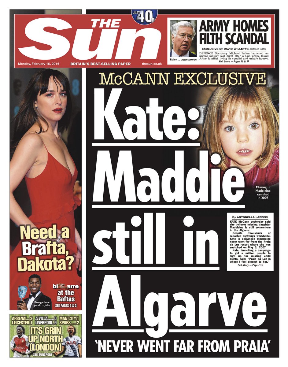 Kate McCann yesterday said she believes missing daughter Madeleine is still somewhere in the Algarve CbNYMkWXIAAIFwv