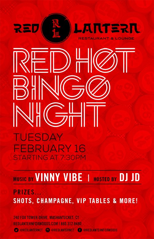 FoxwoodsCT's tweet photo. . @RedLanternCT extends #ValentinesDay to Tuesday for their Red Hot #BINGO Night! #RLBingo #PartyBingo https://t.co/boCd1EG1L5