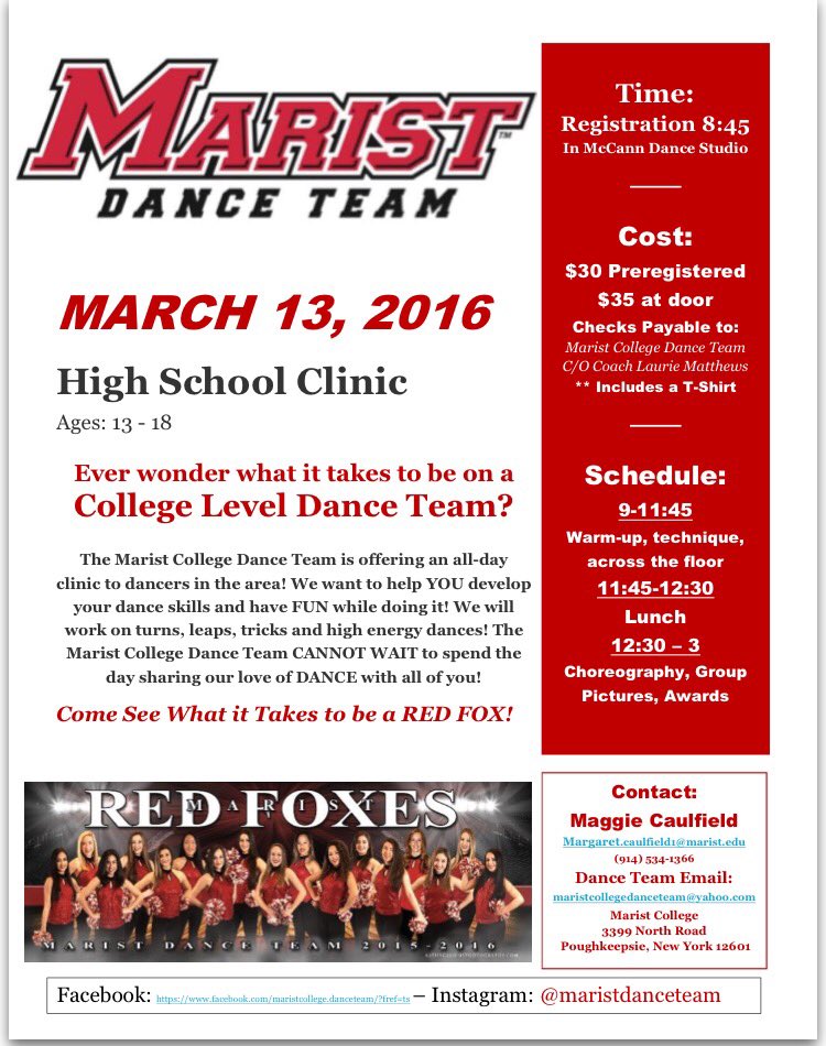 Marist Dance Team tweet media