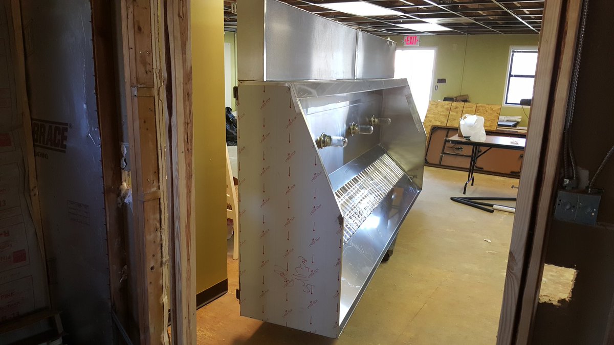 Praise report:

Today, the range hood for Heaven's Kitchen is being installed. To God be the Glory!!