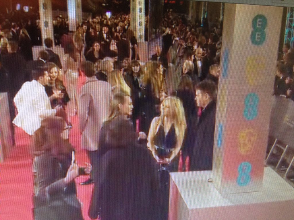 Janeyspoon's tweet photo. I spy with my little jib camera... @CionaJK @jameskingmovies #friendstothestars xx #baftas https://t.co/IEePNOJ1bY