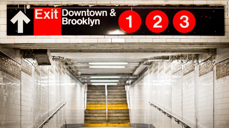 CNN's tweet image. Train gets to Times Square; "She ends up sitting next to me." His love story: cnn.it/1R2Qber #Valentines