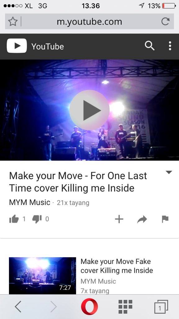 Tonton yuu aksi manggung kita di youtube