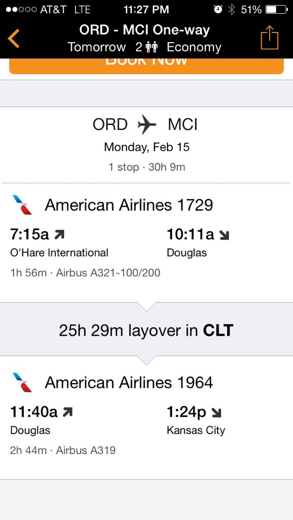 abbyschukman's tweet photo. @AmericanAir or maybe this one? I've never been to Charlotte. Know any good burger joints there? https://t.co/K9bXJ94Wtt