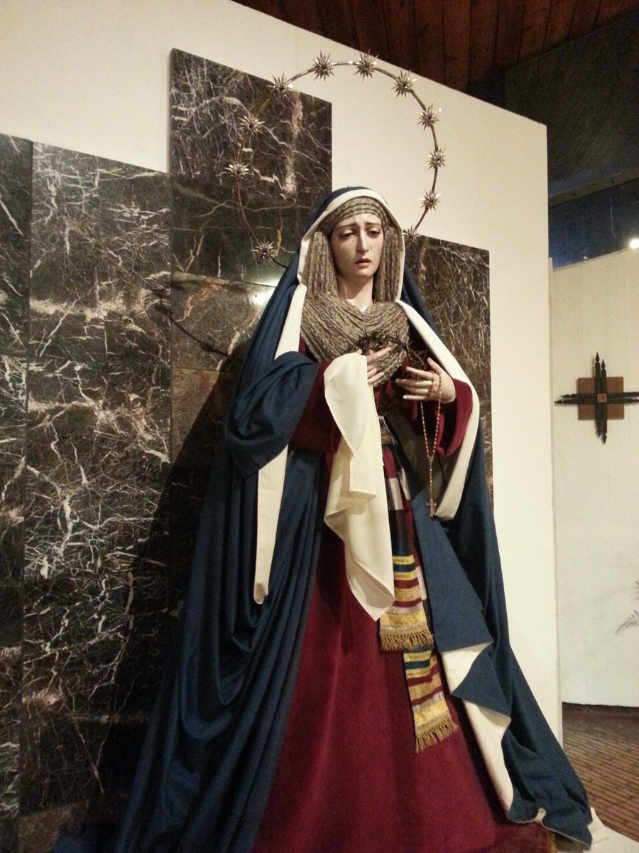 HdadLagrimasCor's tweet photo. Ya tenemos a Ntra Madre de Hebrea. 
El Jueves a las 21h. En la iguala, la podremos ver todos bien. ¡Os esperamos! https://t.co/3O1ewand8T