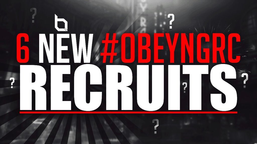 ObeyAlliance's tweet image. RETWEET to help OBEY out! WE recruited 6 NEW #ObeyNGRC WINNERS! DROP a LIKE for MORE WINNERS youtu.be/JnKXWbN9-AU