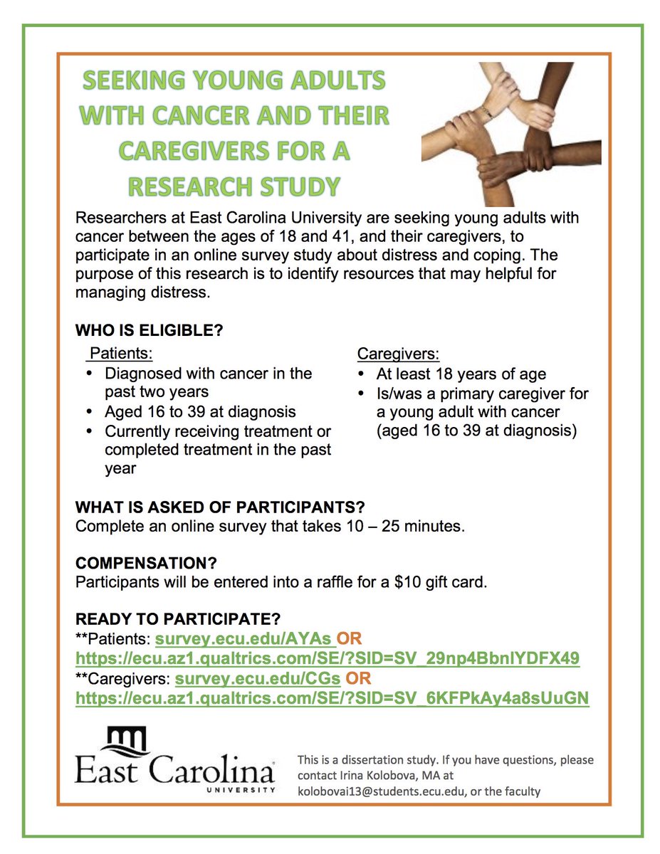 IrinaK146's tweet photo. @singlejingles 2 weeks left! Survey study 4 young adults dx'd w/ #cancer in the last 2 yrs: https://t.co/86jNeml7ro https://t.co/5VhOOY8lEA