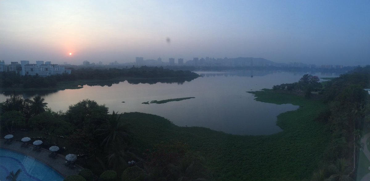 johnrwat's tweet photo. Good morning Powai! #mumbai #photography #sunrise #workventures https://t.co/vsqiQy9Fwt