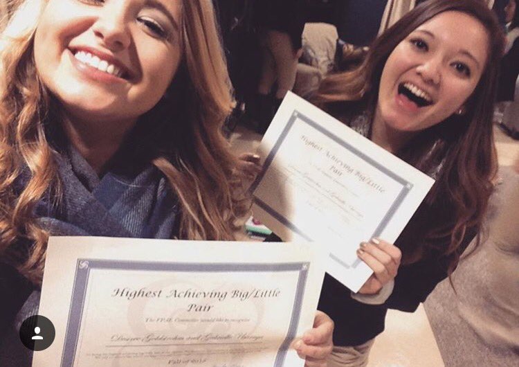KAPPA_GEEK's tweet photo. We are so proud of this big and little pair for most improved GPA's last semester! #KKGENIUS 🍎💙 https://t.co/BTTSZQqXgi