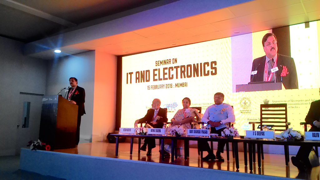 debjani_ghosh_'s tweet photo. The #MakeinIndia week kicks off with support from @rsprasad , #ArunaSharma, #JSDeepak, #KiranKarnik #RajivBansal https://t.co/X904Z29MP2