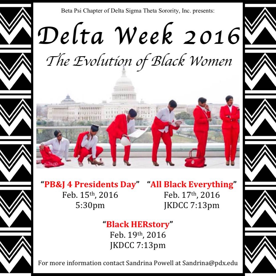 Join us for our Delta Week starting tomorrow! Email or contact Sandrina Powell for any questions or concerns! 🐘❤️🐘❤️