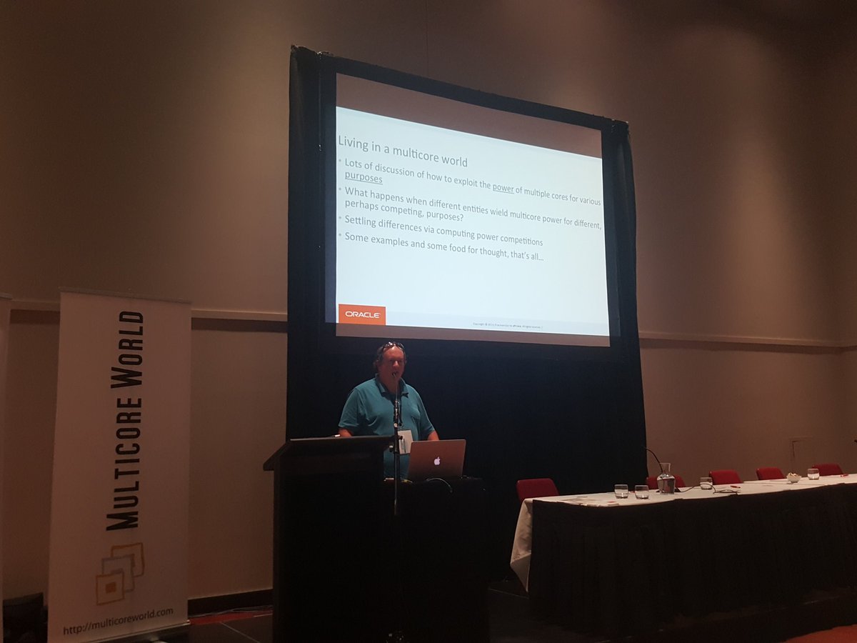 MulticoreWorld's tweet image. Living in a #multicoreworld. Mark Moir Oracle Labs #bitcoin #blockchain