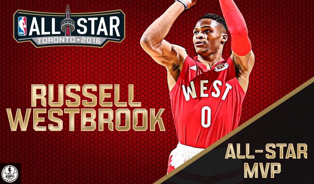 ESPNNBA's tweet photo. Back-to-back!

Russell Westbrook is your 2016 NBA All-Star MVP. https://t.co/8d02AMgHOg