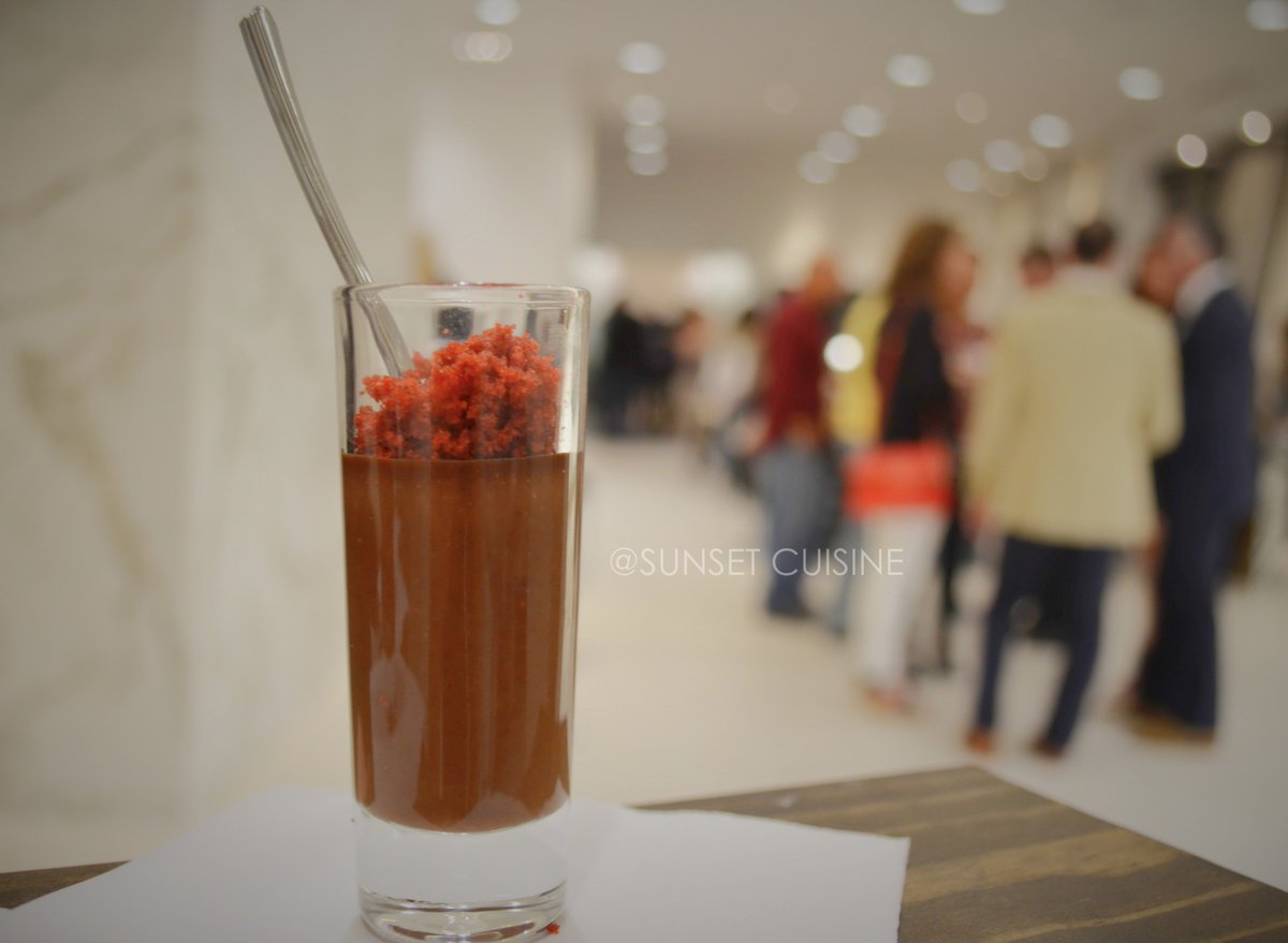 What's #ValentinesDay without #chocolate? Here's our Triple Chocolate Pots De Creme with Red Velvet Crumble #yum!