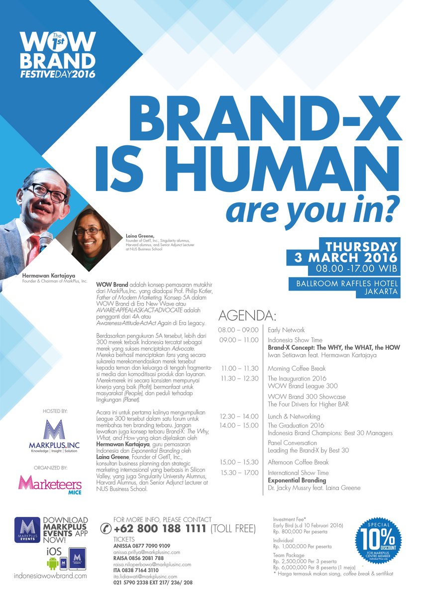 Marketeers, Let's join The 1st WOW Brand Festive Day  3rd March 2016!! bit.ly/WOWBrand #WOWBrand
