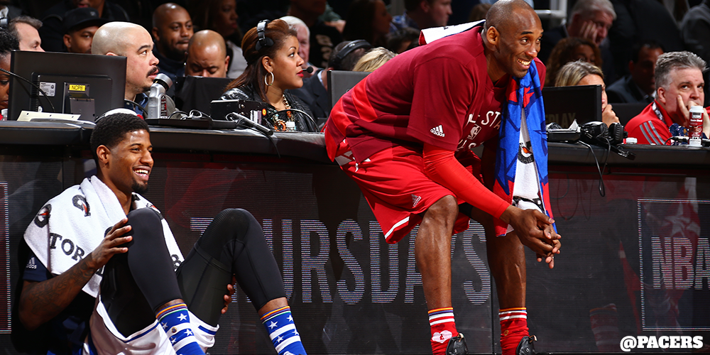 Pacers's tweet photo. 📷 Many more #PG13AllStar photos in our #NBAAllStarTO gallery: https://t.co/vIotH9wasR https://t.co/eMP56l0log