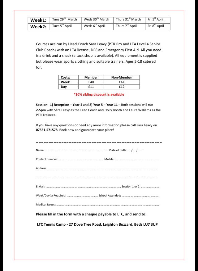 Easter camp dates 2016 are out, book your place now!