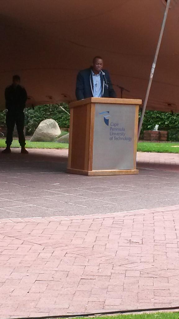 MandieRichards's tweet image. Proud parents of #HenrietteSteenkamp. Motivating welcome to 1st yrs by #Henriette &amp;amp; #SRCPresident @cputstudents.