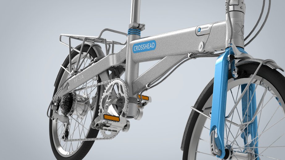 crosshead folding bike