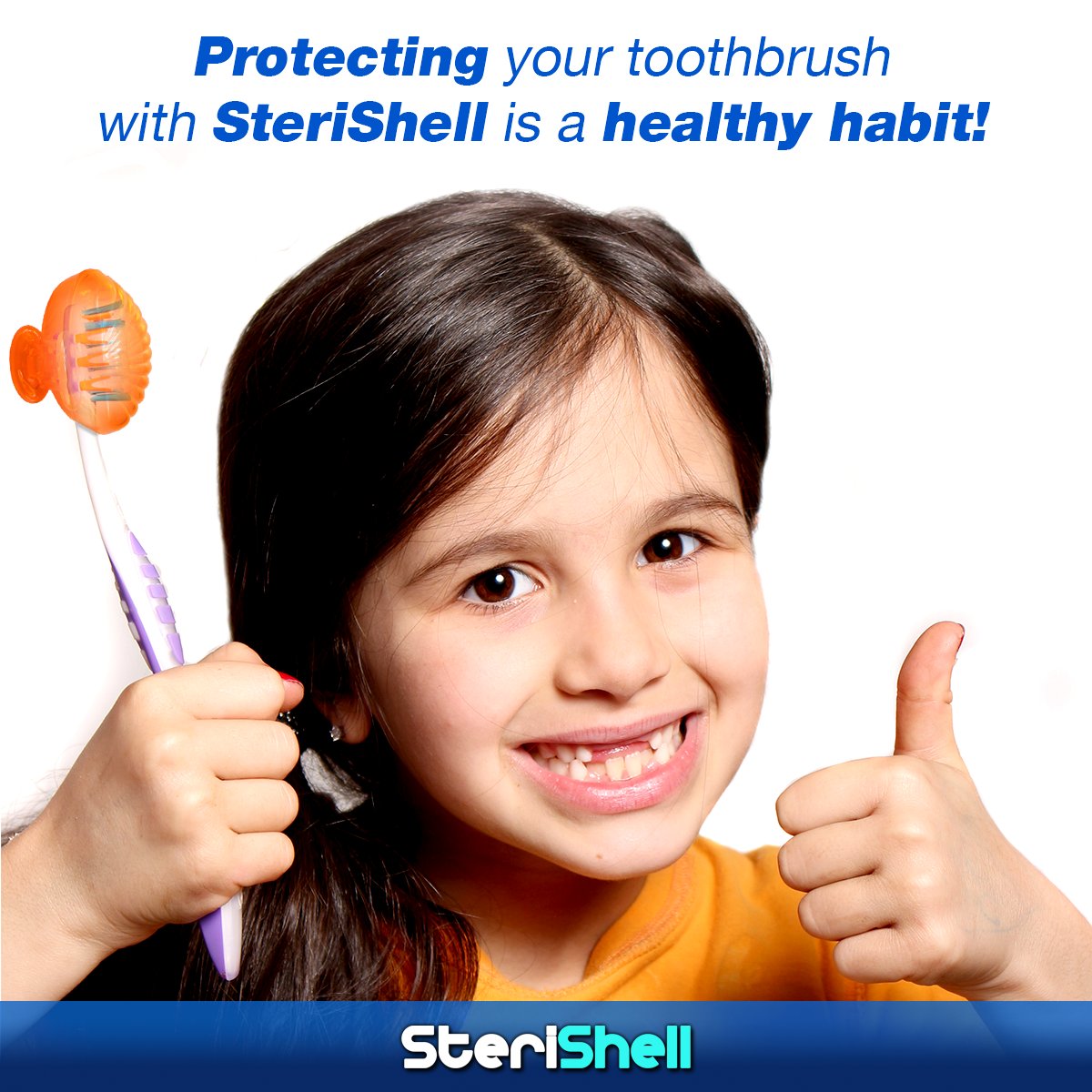 sterishell's tweet image. Encourage your kids to follow #healthyhabits. Ensure that they use #SteriShell to protect their toothbrushes!