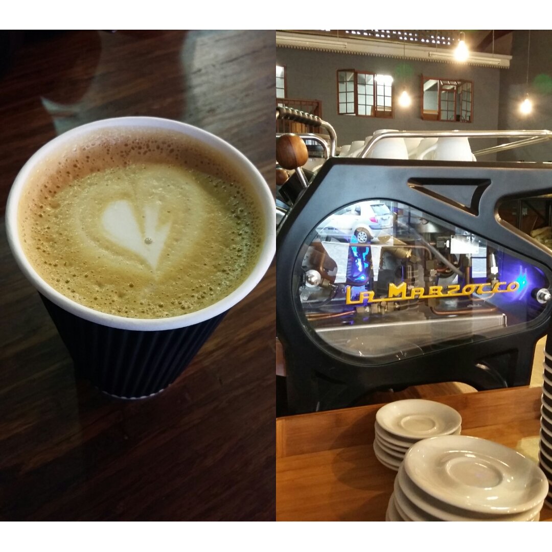 My fabulous double shot cappuccino made by <a href="/craigcharity/">Craig Charity</a> at his new <a href="/lineagecoffee/">Lineage Coffee</a> 2 Builders Way Centre Hillcrest