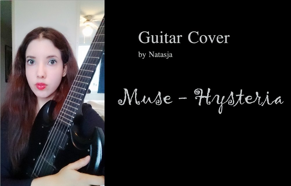 NatasjaMusic's tweet photo. https://t.co/r29EyZCYqS  #Muse #Hysteria #cover #guitar #electricguitar My first electric guitar video! https://t.co/z2EtQHASrA
