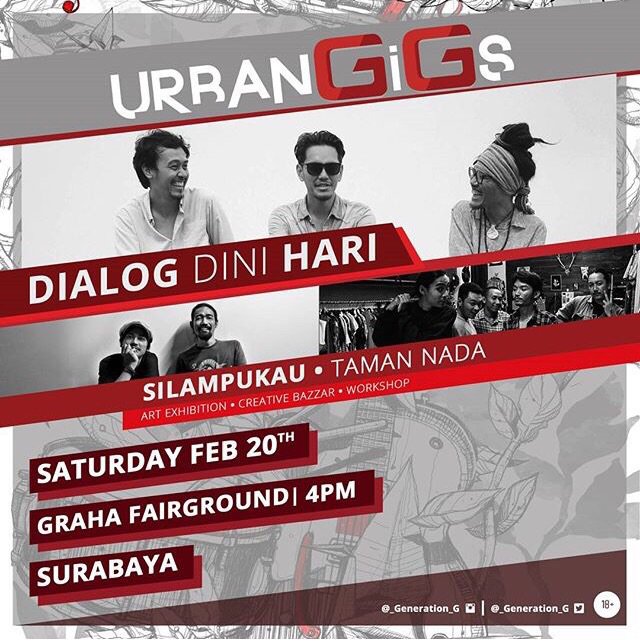 folk akhir pekan. sabtu ini <a href="/dialogdinihari/">Dialog Dini Hari</a> di Surabaya, berbagi panggung dengan <a href="/silampukau/">Orkes Silampukau</a> &amp; <a href="/tamannada/">Taman Nada</a> 🙏🏼