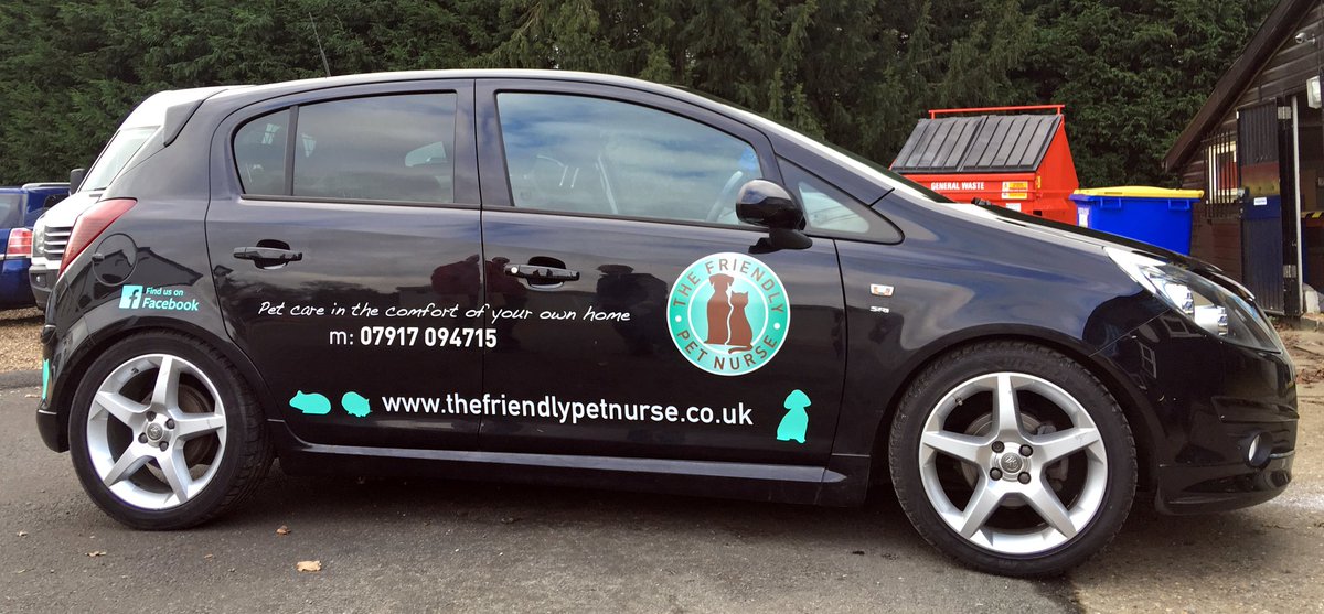 Loving my new car signage..#petservices #horsham