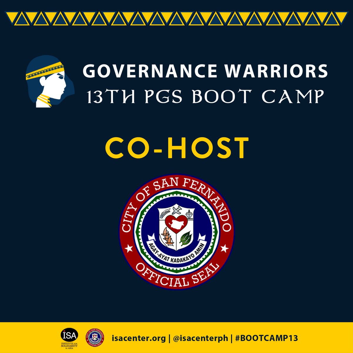 isacenterph's tweet photo. We are grateful to the City Government of San Fernando, La Union for co-hosting #BOOTCAMP13 last February 1-6, 2016! https://t.co/5HIGMLcDfA