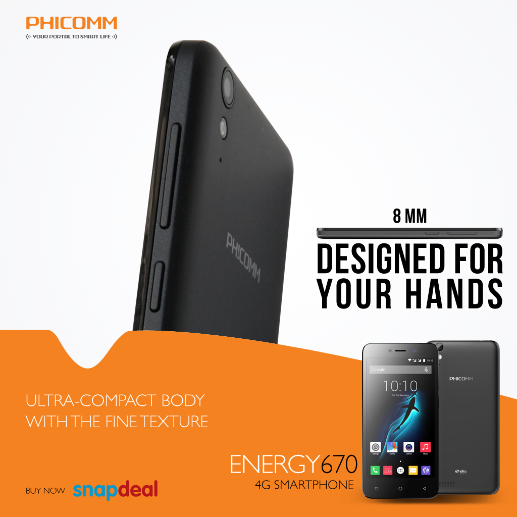 PHICOMMIndia's tweet photo. Now enjoy using Phicomm Energy 670 with style &amp; feel the energy. 
Available on Snapdeal only. https://t.co/y4hI1SWA5c