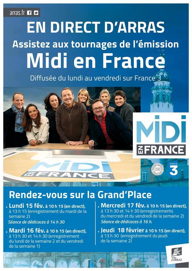 Midi en France à Arras cette semaine ! #midienfrance #arras