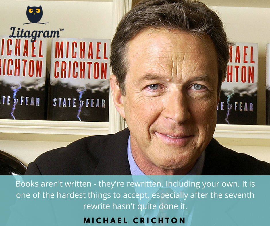 litapress's tweet photo. #MichaelCrichton(1942 - 2008),author of #JurassicPark, on #writingbooks. #Writing #Quotes #Word #books #writingtips https://t.co/AZBHmgP5ky
