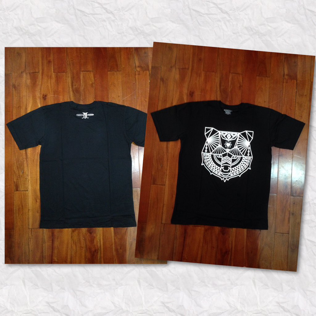 Serigala garis putih 160K size S M L XL