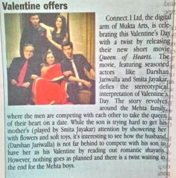 ConnectOneDigi's tweet photo. The Valentine's craze is still on. We just got featured in @TheStatesmanLtd. Watch our film -https://t.co/cs0G2etSey https://t.co/4LM39VIqh1