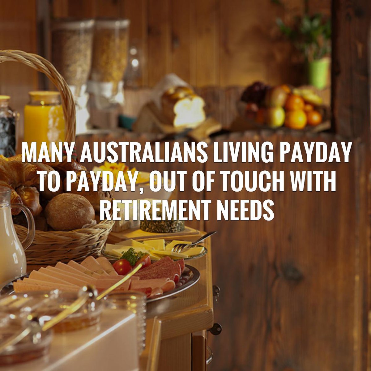 AlwaysFinancial's tweet image. Many Australians living payday to payday, out of touch with retirement needs. Via @abcnews abc.net.au/news/2016-02-1…