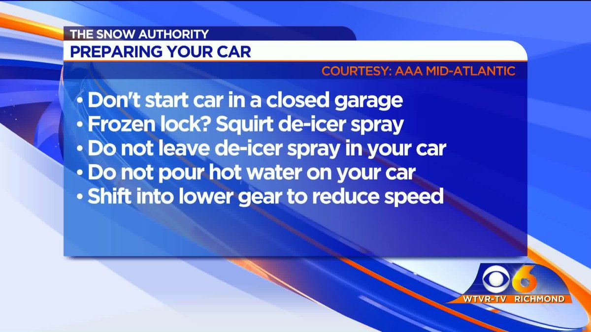 NikkiDeeRay's tweet image. If You Have To Get Out.. Remember These Tips... #WinterWeather #CarPrep @CBS6