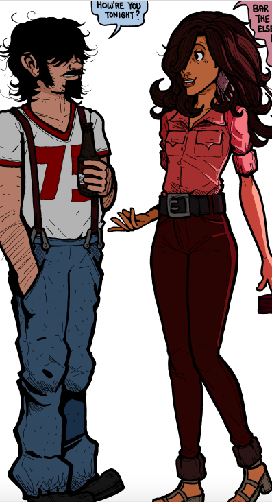 ilvos01's tweet photo. Main characters interact for the first, fleeting time after nine years of being in the same comic #Subnormality https://t.co/fGVlOgeCUN