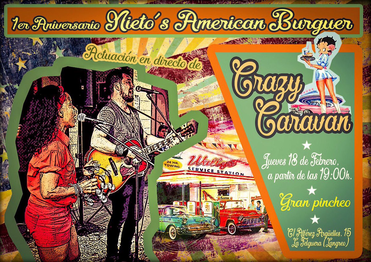 Crazy_Caravan's tweet photo. Cartel del bolo de este jueves!!! https://t.co/ArR3sI1F4w
