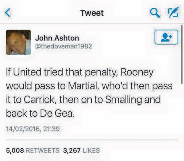 Tweet of the weekend about Messi's penalty.