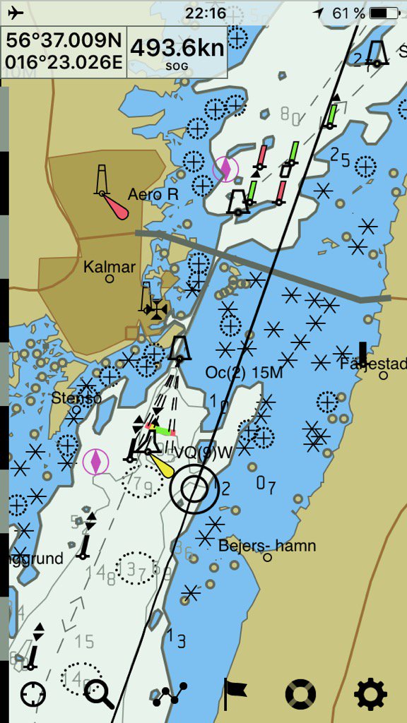 seapilotnav's tweet photo. High speed navigation with #seapilot https://t.co/3H6VXujFlW
