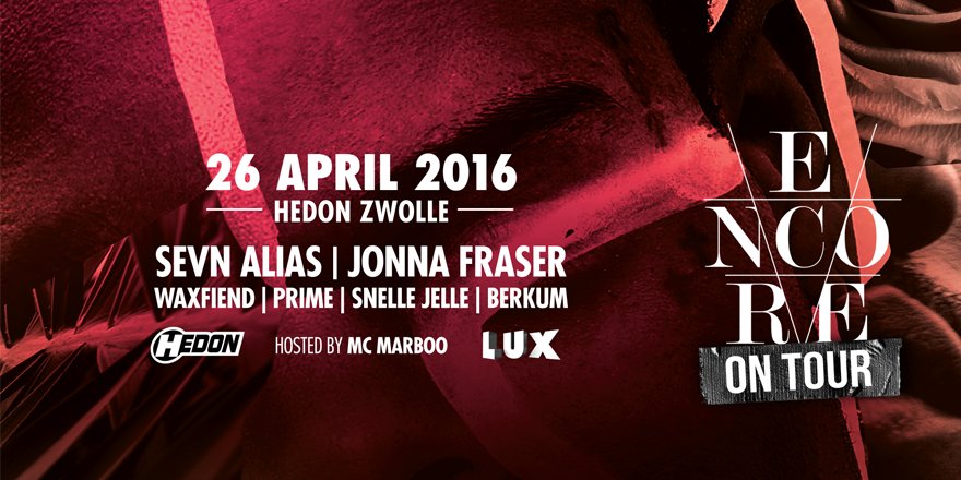 Hedon's tweet photo. Kaartverkoop Encore On Tour powered by LUX is gestart! https://t.co/Y1jl6iH0yi https://t.co/97JEqaOanw