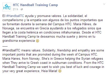 HandballTC's tweet photo. Porque educar con valores es enseñar y formar con distinción. Orgullosos de nuestros jugadores #HandballTC. https://t.co/M8y4dIjfuK