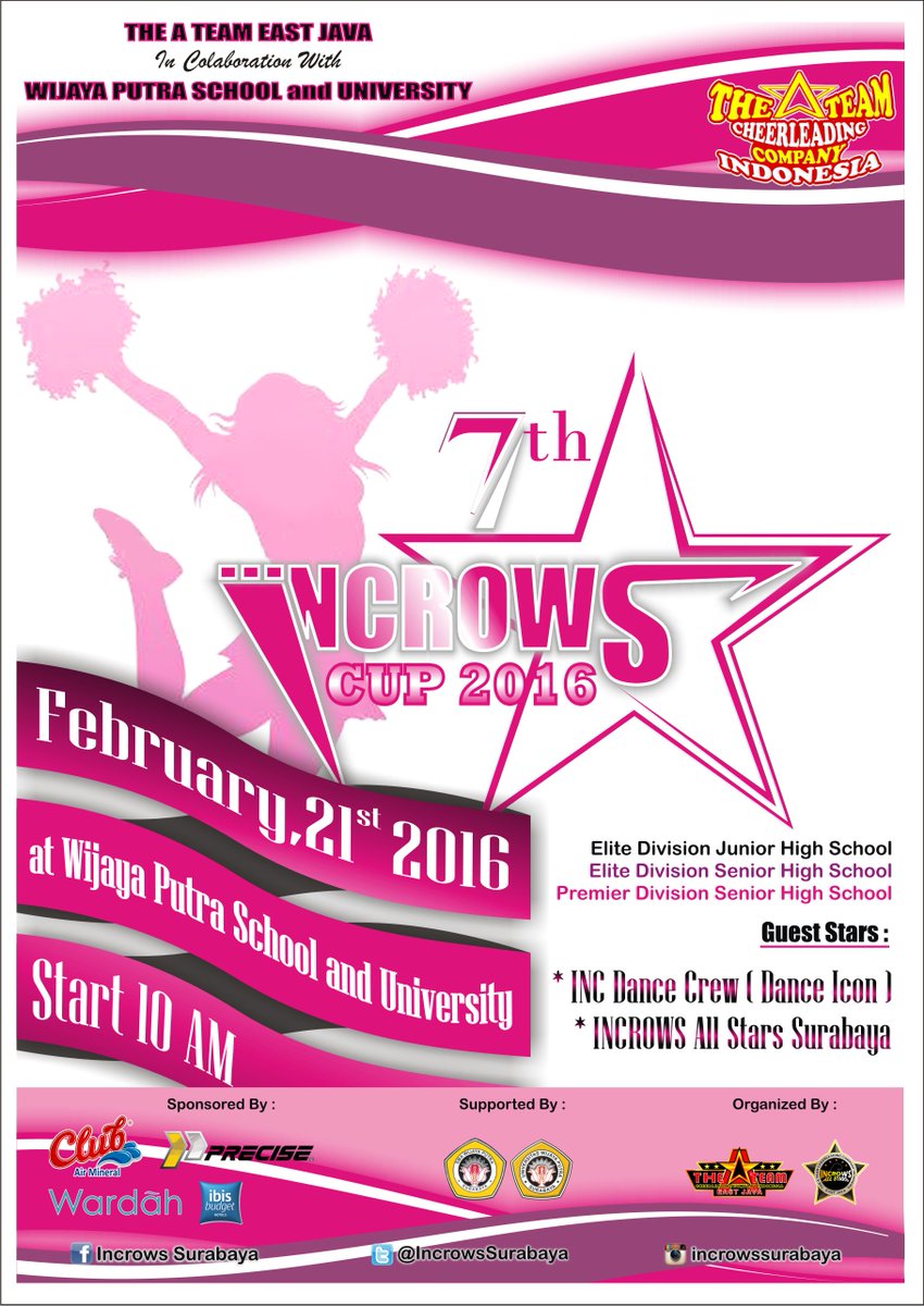 7th Incrows Cup 2016
Sunday, February 21st, 2016 at Wijaya Putra School &amp; Univesity
<a href="/TATCC_Indonesia/">The A Team Cheers</a>