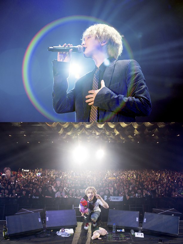 fncmusicjapan's tweet photo. 【イ・ホンギ】2/14香港にて初のソロツアー「LIVE 302」ファイナルステージを迎えました！ソロツアー最後のステージということもあり、最高に熱いステージをファンにプレゼント★もちろん！日本でのアリーナツアーもお楽しみに★ https://t.co/FgxQjRzIso