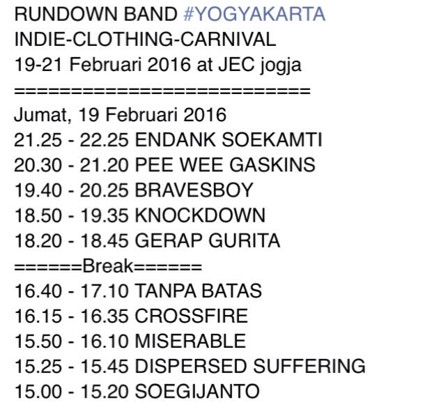 Rundown <a href="/ShowcaseEvent/">Agenda Event</a> hari jumat lumayan ganas ya :|