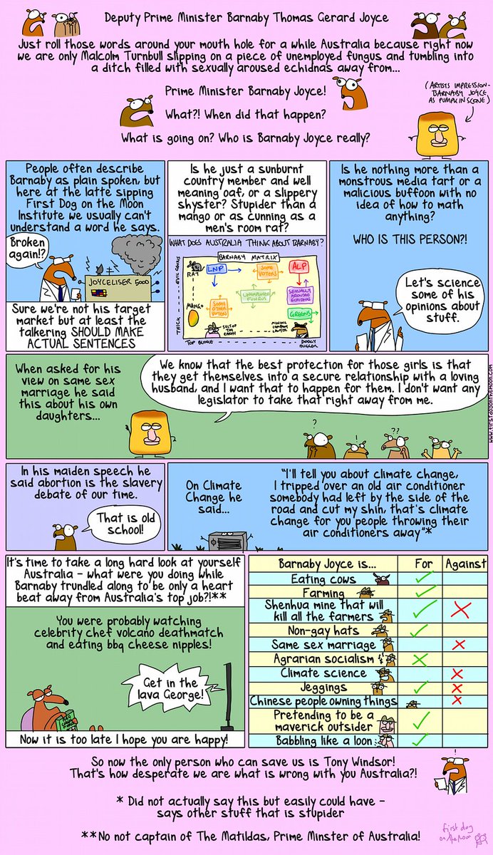 otiose94's tweet photo. #Politics, #joyceb PM by #firstdogonmoon © https://t.co/5JkFo788DC #thedrum https://t.co/1d0spIbQsQ #auspol 😄